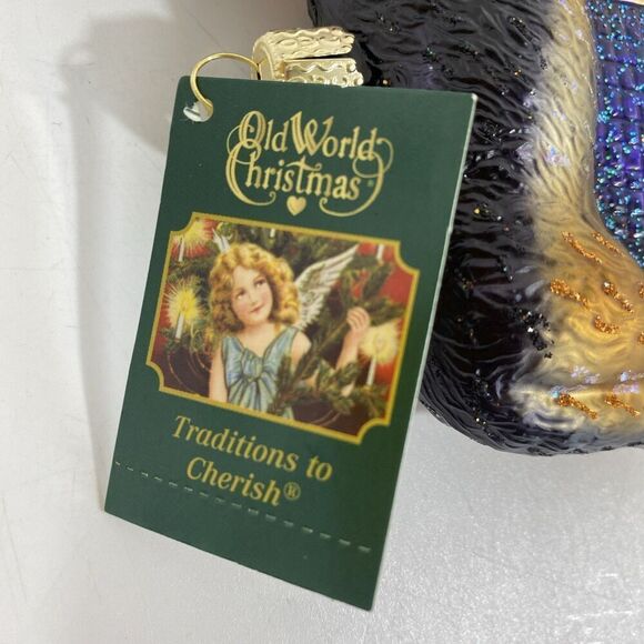 Old World Hand Blown Glass Christmas Ornament German Shepherd Dog - Picture 4 of 4